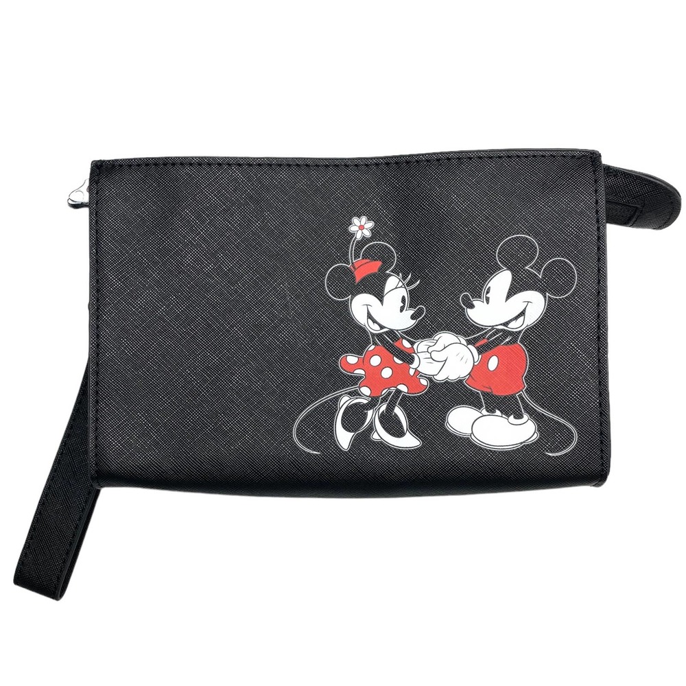 Disney's Mickey & Minnie Mouse Pebbled Wristlet